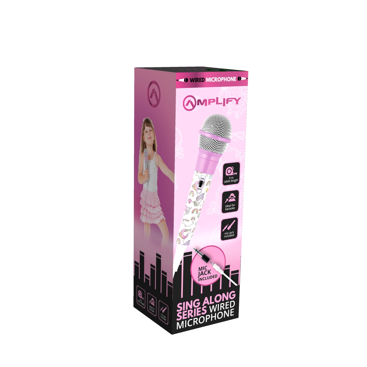 Amplify Sing-along V 2.0 series Microphone - Unicorns1