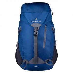 Volkano Glacier 45L Hiking Backpack Blue